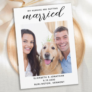 My Humans Are Getting Married Dog Wedding Save The Date