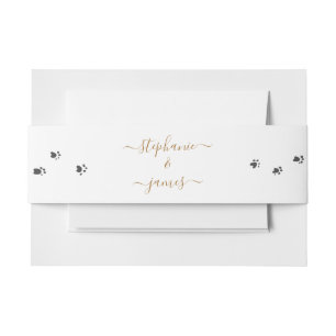 My Humans Are Getting Married Pet Wedding Invitation Belly Band