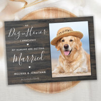 My Humans Are Getting Married QR Code Pet Wedding 