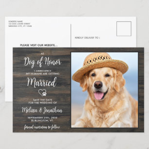 My Humans Are Getting Married Rustic Pet Wedding