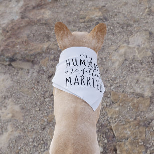My Humans are Getting Married Wedding Dog Bandanna