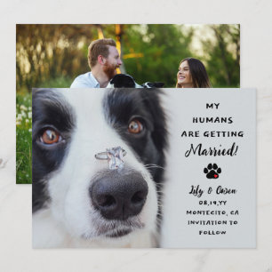 My Humans Are Getting Married Wedding Save The Date