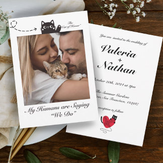 My Humans are Saying We Do Cat Photo Invitation