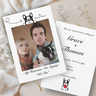 My Humans are Saying We Do Dog Photo Invitation