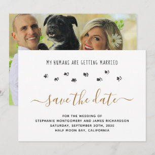 My Humans Getting Married Pet Photo Wedding Save The Date