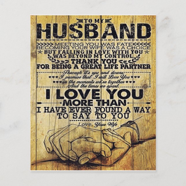 My Husband Birthday Gift | Letter For Husband | Flyer (Front)