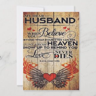 My Husband Birthday Gift | Letter For Husband | Holiday Card