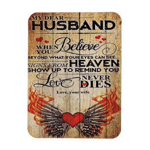My Husband Birthday Gift   Letter For Husband   Magnet