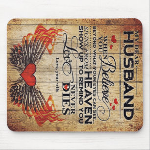 My Husband Birthday Gift Letter For Husband Mouse Mat