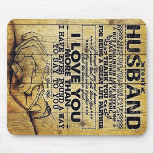 My Husband Birthday Gift Letter For Husband Mouse Mat