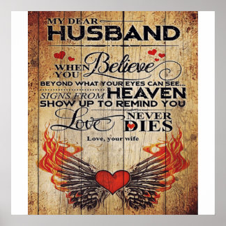 My Husband Birthday Gift | Letter For Husband | Poster