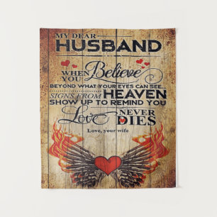 My Husband Birthday Gift   Letter For Husband   Tapestry