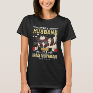 My Husband Is A Iraq Veteran Proud US Veteran Day T-Shirt