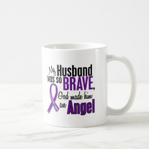 My Husband Is An Angel Pancreatic Cancer Coffee Mug