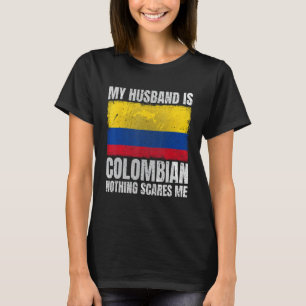 My Husband is Colombian for Wife Colombia Colombia T-Shirt