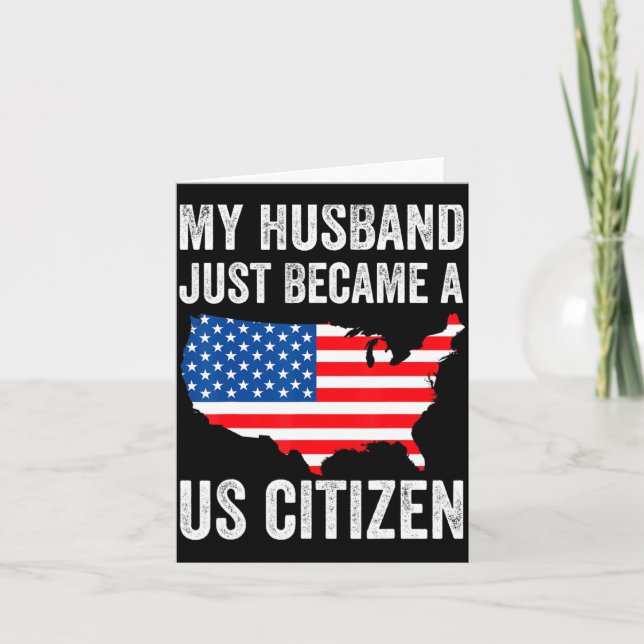 My Husband Just Became A Us Citizen New American  Card (Front)
