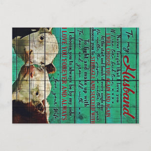 My Husband Letter Gift   Letter For Him   Postcard