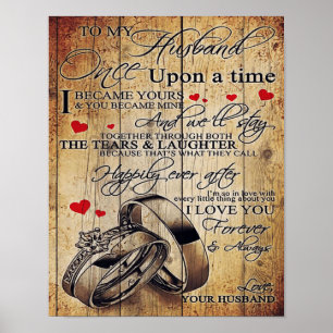 My Husband Letter Gift Letter For Him Poster