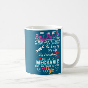 My husband mechanic i am proud his wife Design Coffee Mug