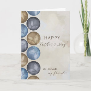 My Husband, My Friend Father's Day Circles  Card