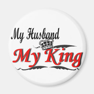 My Husband, My King Black & Red Magnet