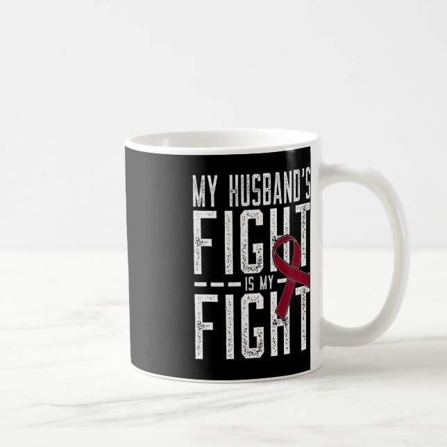 My Husband's Fight is My Fight Sickle Cell Anaemia Coffee Mug (Right)