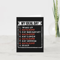 My Ideal Day Funny Kayaking Birthday Gift