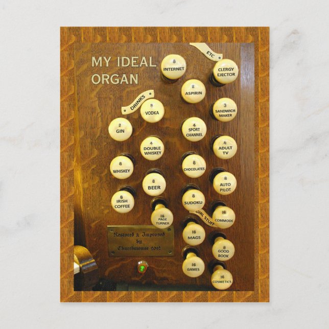 My ideal organ postcard (Front)