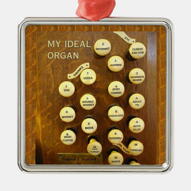 My ideal organ square ornament (Front)