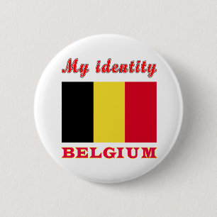 My Identity Belgium 6 Cm Round Badge