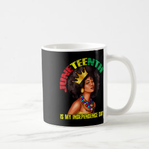 My Independence Day African Woman Melanin America Coffee Mug