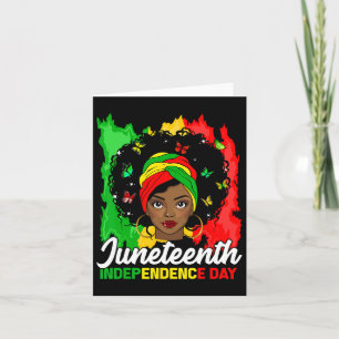 My Independence Day Black Women Black History Card
