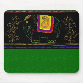 My Indian Elephant - Emerald Mouse Mat