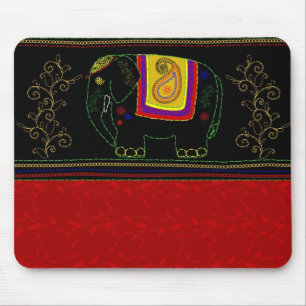 My Indian Elephant - Indian Red Mouse Mat