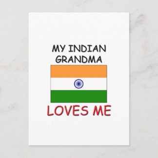 My Indian Grandma Loves Me Postcard