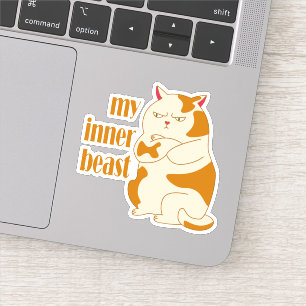 My inner beast lazy fat cat motivational quote