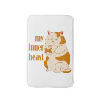My inner beast lazy fat cat motivational quote