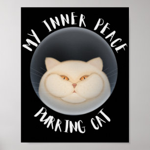 My inner peace Purring cat Poster