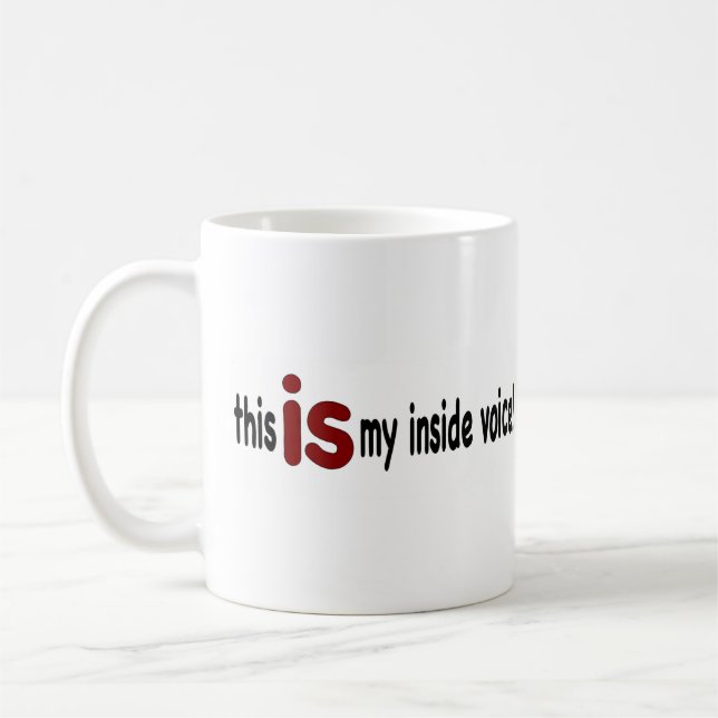 My Inside Voice Coffee Mug (Left)