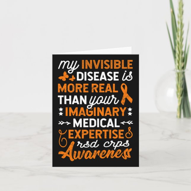 My Invisible Disease Is Real2  Card (Front)