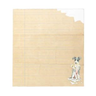 My Italian Greyhound Ate My Homework Notepad