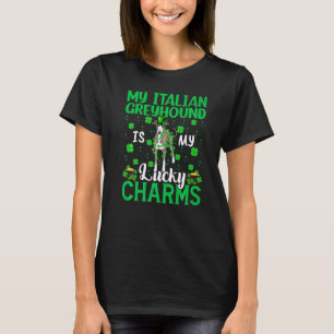 My Italian Greyhound Is My Lucky Charms Dog St Pat T-Shirt