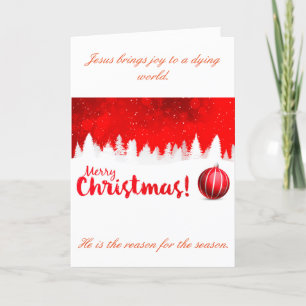 My Jesus Is The reason for The Season 5x7 Holiday Card