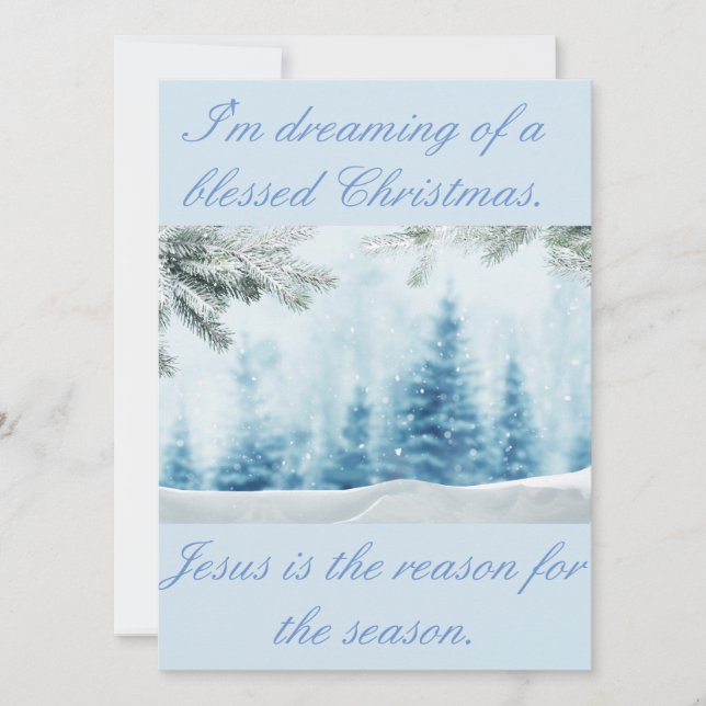 My Jesus Is The reason for The Season Holiday Card (Front)