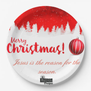 My Jesus Is The reason for The Season Paper Plate