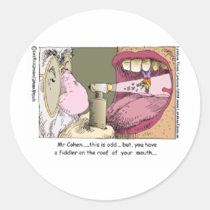 My Jewish Dentist Funny Gifts Mugs Tees & More Classic Round Sticker