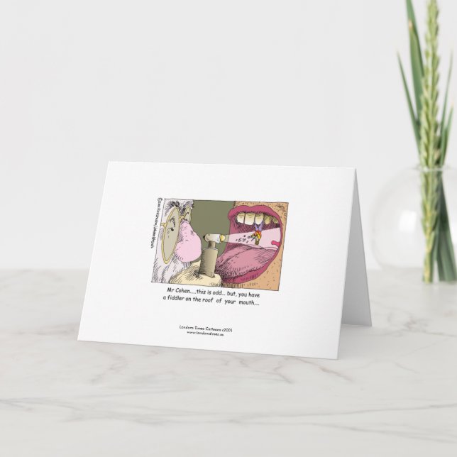 My Jewish Dentist Funny Greeting Card (Front)