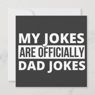 my jokes are dad jokes invitation