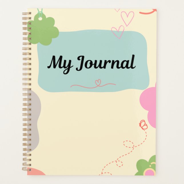 My Journal- Abstract Heart Planner (Front)