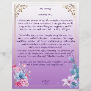 My Journey Personalised Paper